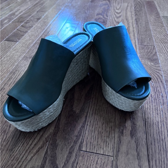 MICHAEL Michael Kors Cunningham Espadrille Wedge Slide Sandal - Picture 5 of 5